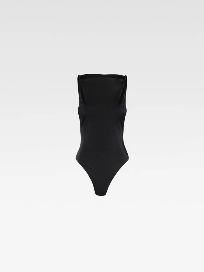 The Spoglio Bodysuit Black Women JACQUEMUS Tops and Shirts The Spoglio Bodysuit Black Women JACQUEMUS Tops and Shirts