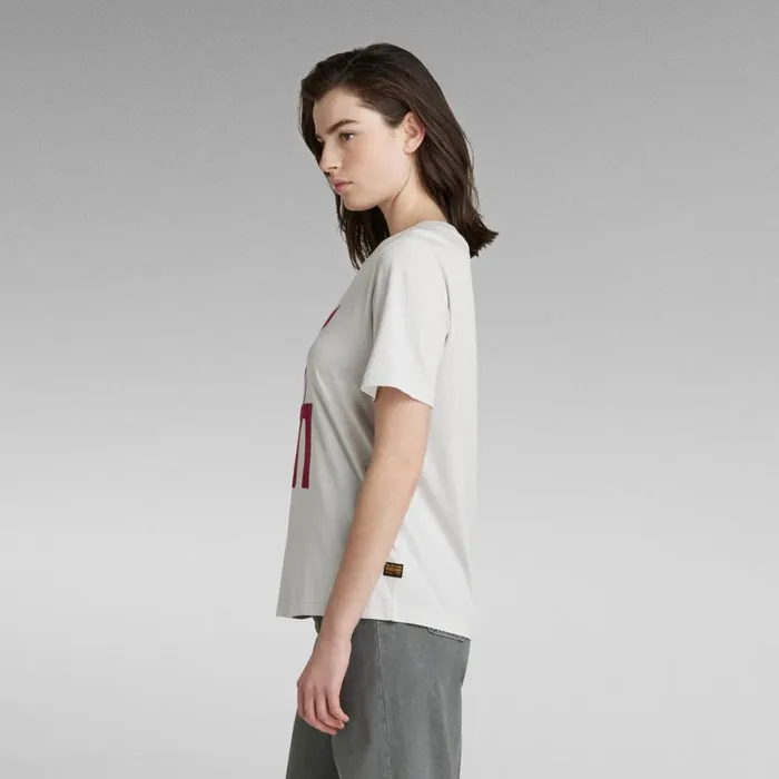 Tops and Tshirts Women GStar RAW Big Graphic TShirt Cool Grey