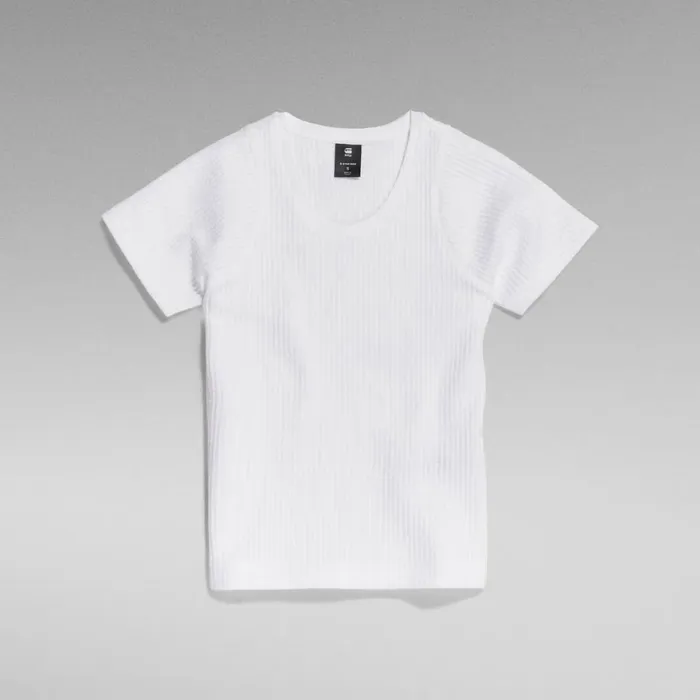 Tops and Tshirts Women GStar RAW Deep Scoop Ultra Slim Top White