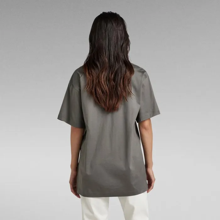 Tops and Tshirts Women GStar RAW Essential Loose Deep VNeck TShirt Granite