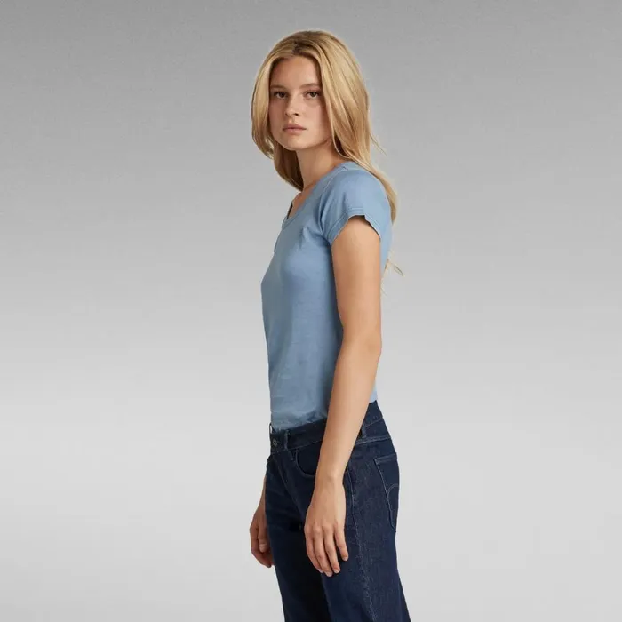 Tops and Tshirts Women GStar RAW Eyben Slim TShirt Over Dyed Lake