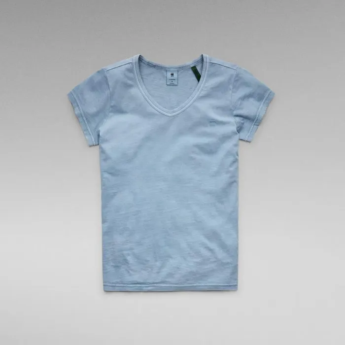 Tops and Tshirts Women GStar RAW Eyben Slim TShirt Over Dyed Lake