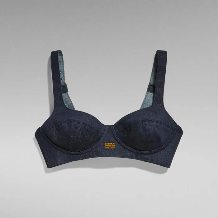 Tops and Tshirts Women GStar RAW GSRR Bralette Top Raw Denim
