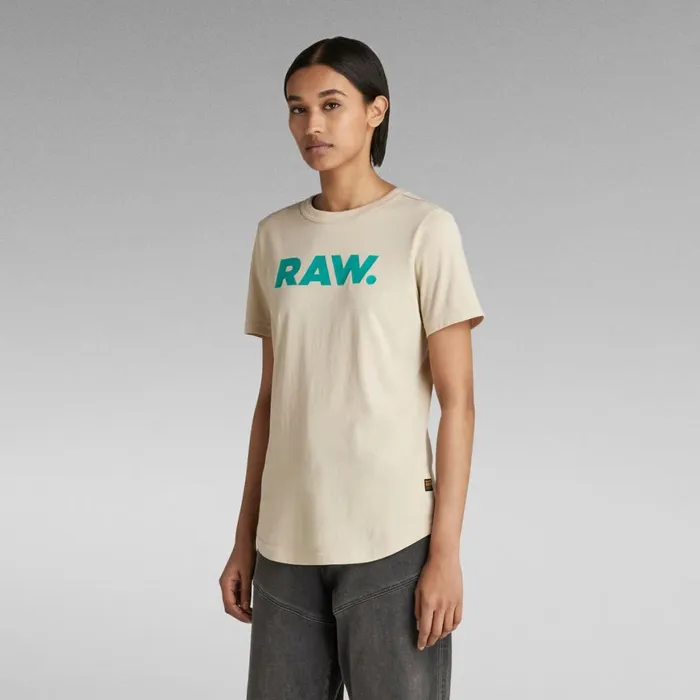 Tops and Tshirts Women GStar RAW RAW Slim TShirt Brown Rice
