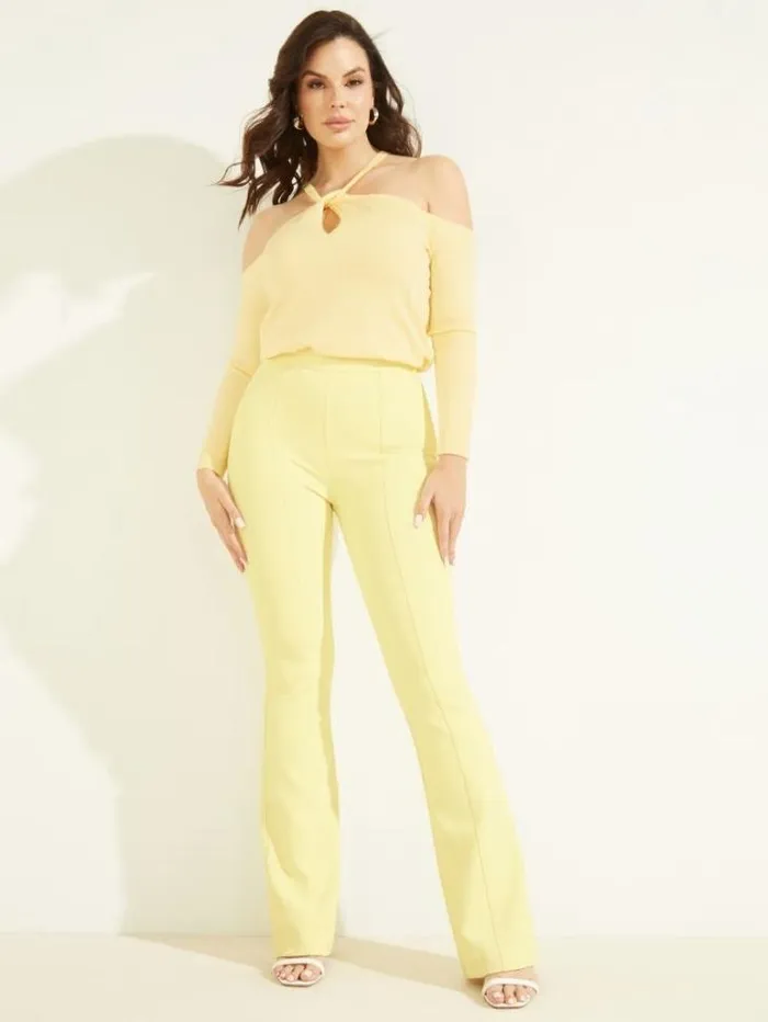 Tops And Sweaters Women Marciano Priya ColdShoulder Sweater Top Cornsilk Tops And Sweaters Women Marciano Priya ColdShoulder Sweater Top Cornsilk