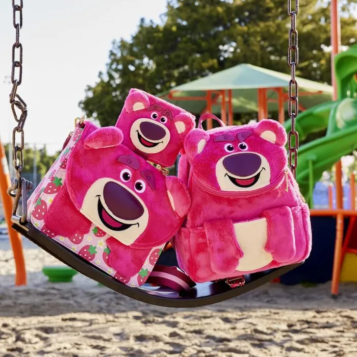 Toy Story Lotso Plush Pocket Mini Backpack Unisex Loungefly Backpacks Toy Story Lotso Plush Pocket Mini Backpack Unisex Loungefly Backpacks
