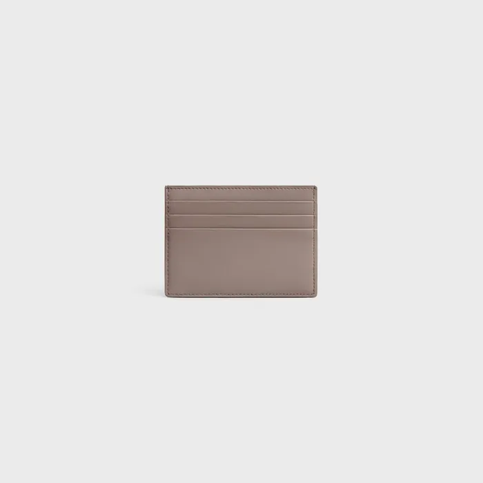 Triomphe Card Holder In Shiny Calfskin Pebble Women CELINE CARD HOLDERS Triomphe Card Holder In Shiny Calfskin Pebble Women CELINE CARD HOLDERS