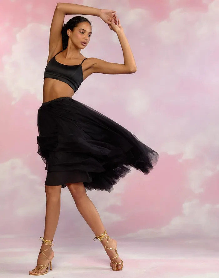 Tulle Skirt 8211 Black Women Cynthia Rowley Bottoms