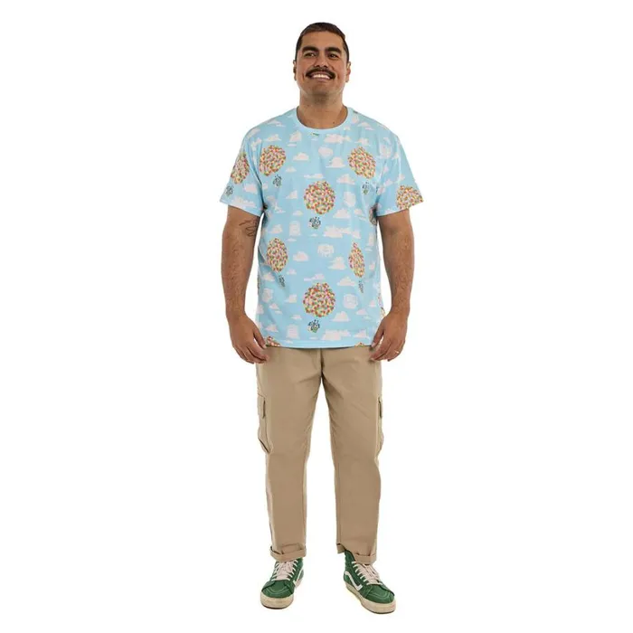 Up 15th Anniversary Balloon House AllOver Print Tee Unisex Loungefly Apparel Up 15th Anniversary Balloon House AllOver Print Tee Unisex Loungefly Apparel