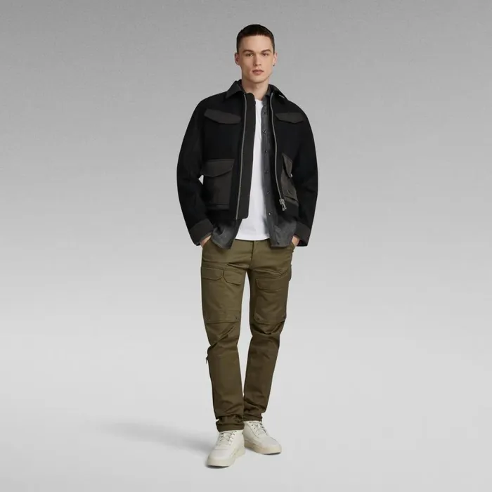 Winter Coats Men GStar RAW Short Wool Jacket Dark Black