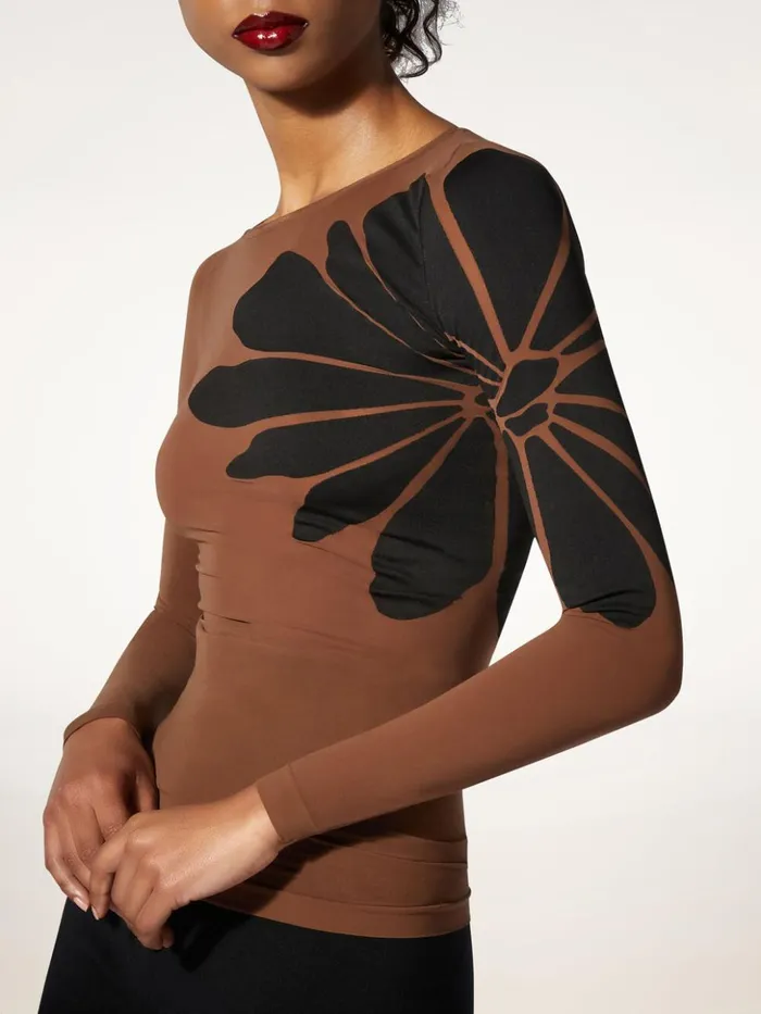 Wolford Body Tattoo Top Long Sleeves Sabablack Women Longsleeved Tops