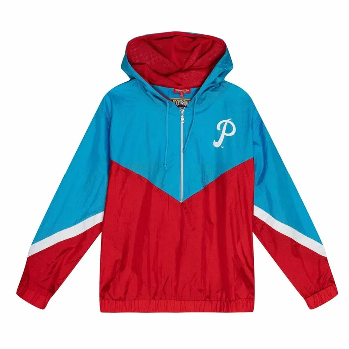 Women039s Jackets and Outerwear Mitchell and Ness Womens Windbreaker 30 Philadelphia Phillies