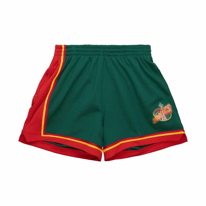 Women039s Womens Mitchell and Ness Unisex Jump Shot Shorts Seattle SuperSonics