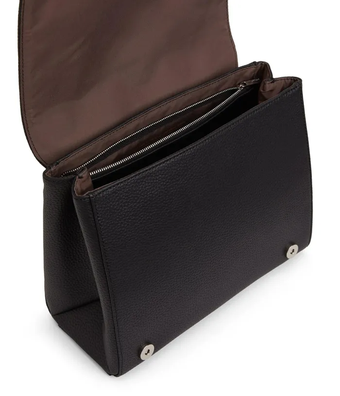 Women Adel Vegan Satchel 8211 Purity Black Matt and Nat Satchels