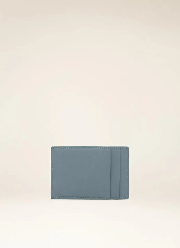 Women Bally Wallets Belky 8211 Leather Card Holder In Blue