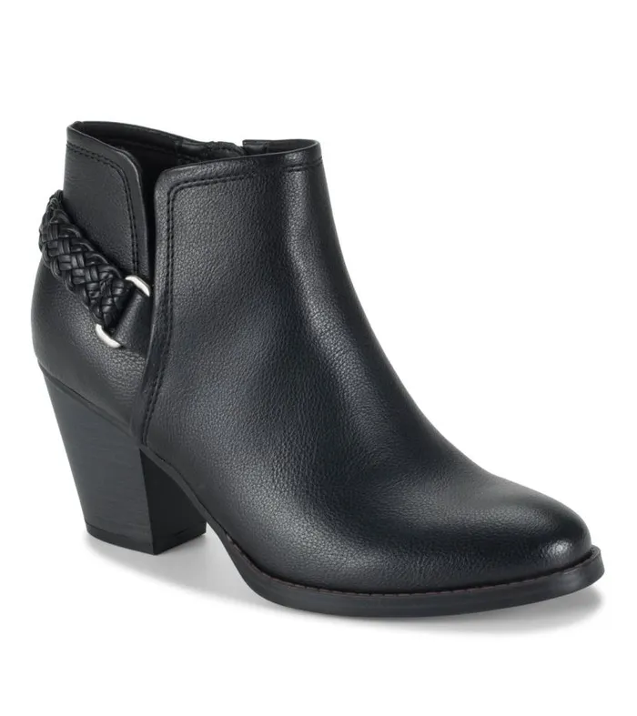Women Baretraps Booties Charlotte Block Heel Bootie Black