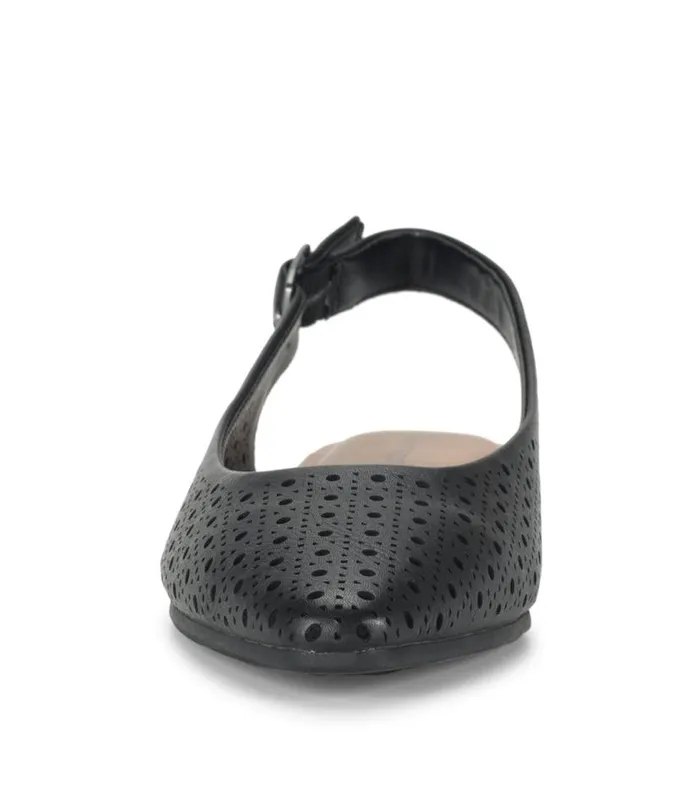 Women Baretraps Flats and Loafers Riva Slingback Flat Black Women Baretraps Flats and Loafers Riva Slingback Flat Black
