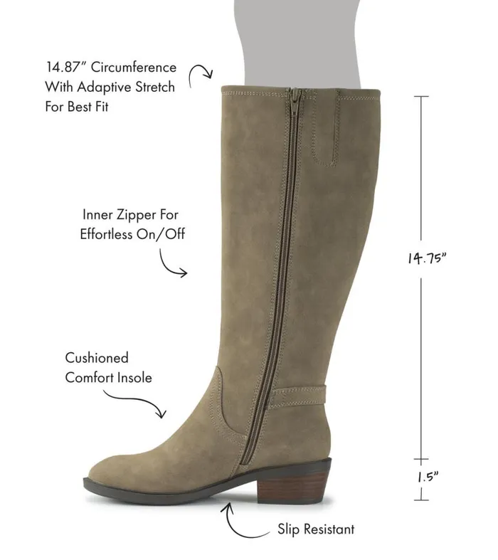 Women Baretraps Knee High Boots Nena Riding Boot Truffle Women Baretraps Knee High Boots Nena Riding Boot Truffle