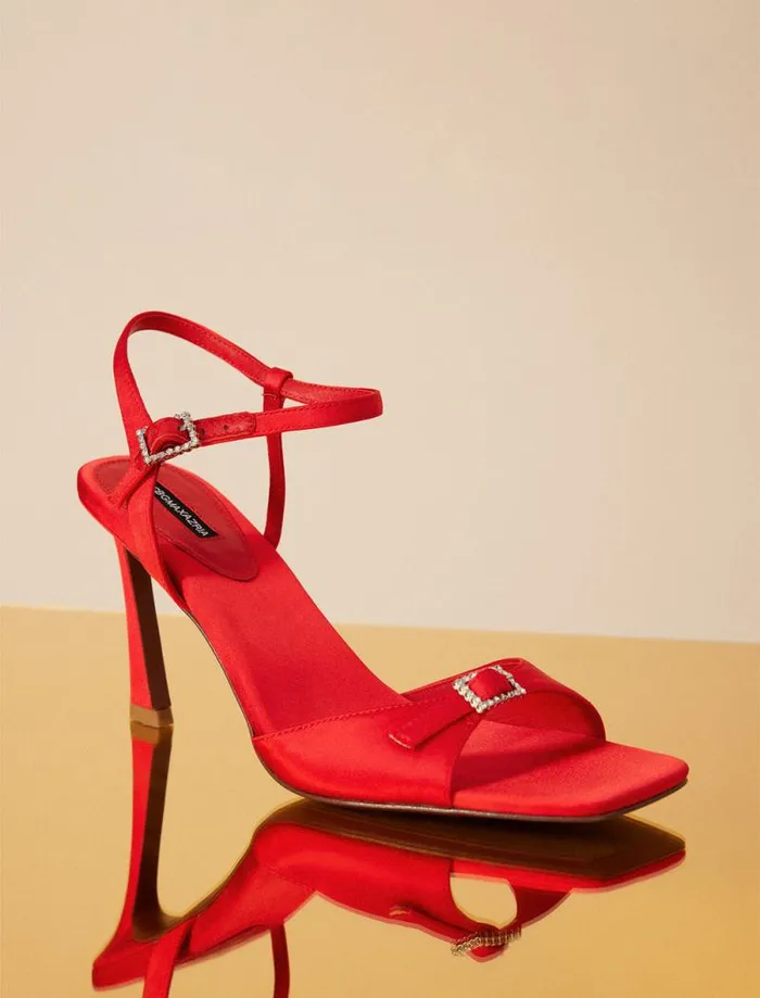 Women BCBG Shoes Skena Sandal Heel Lava