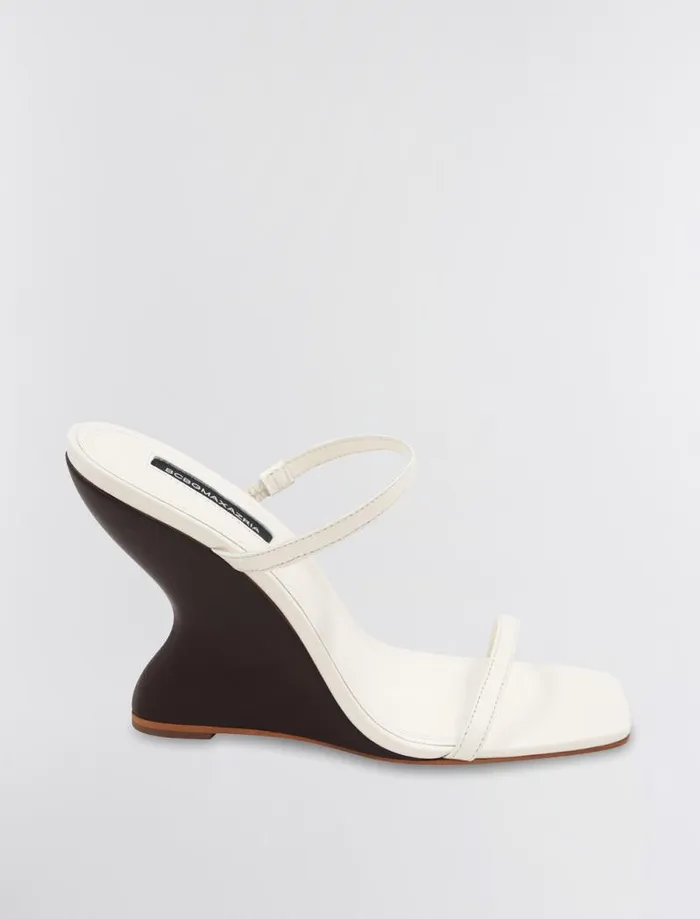Women BCBG Shoes Westa Wedge Heel Gardenia