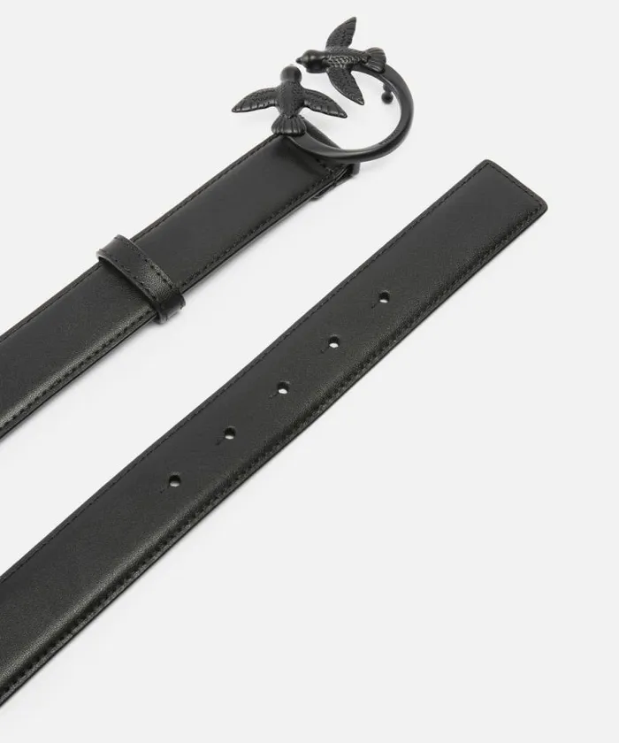 Women Belts Pinko Belt With Colored Buckle 3cm Limo Black Block Colour Women Belts Pinko Belt With Colored Buckle 3cm Limo Black Block Colour