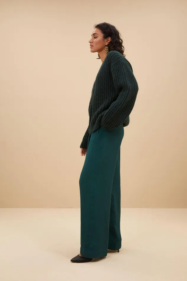 Women Bobbi Cardigan Dark Green Bybar Cardigans