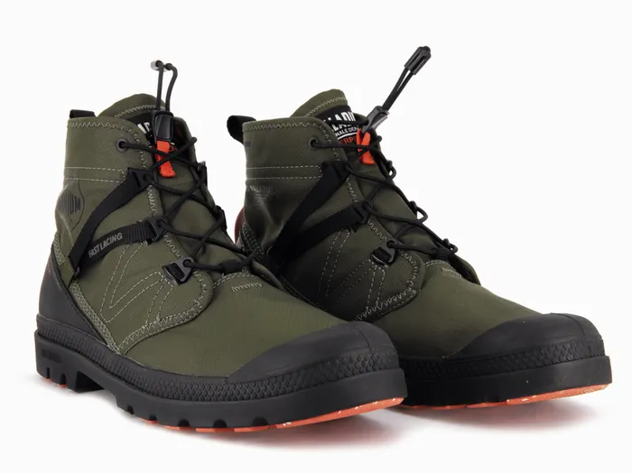 Women Boots PALLADIUM PAMPA TRAVEL LITE WATERPROOF Olive Night Women Boots PALLADIUM PAMPA TRAVEL LITE WATERPROOF Olive Night