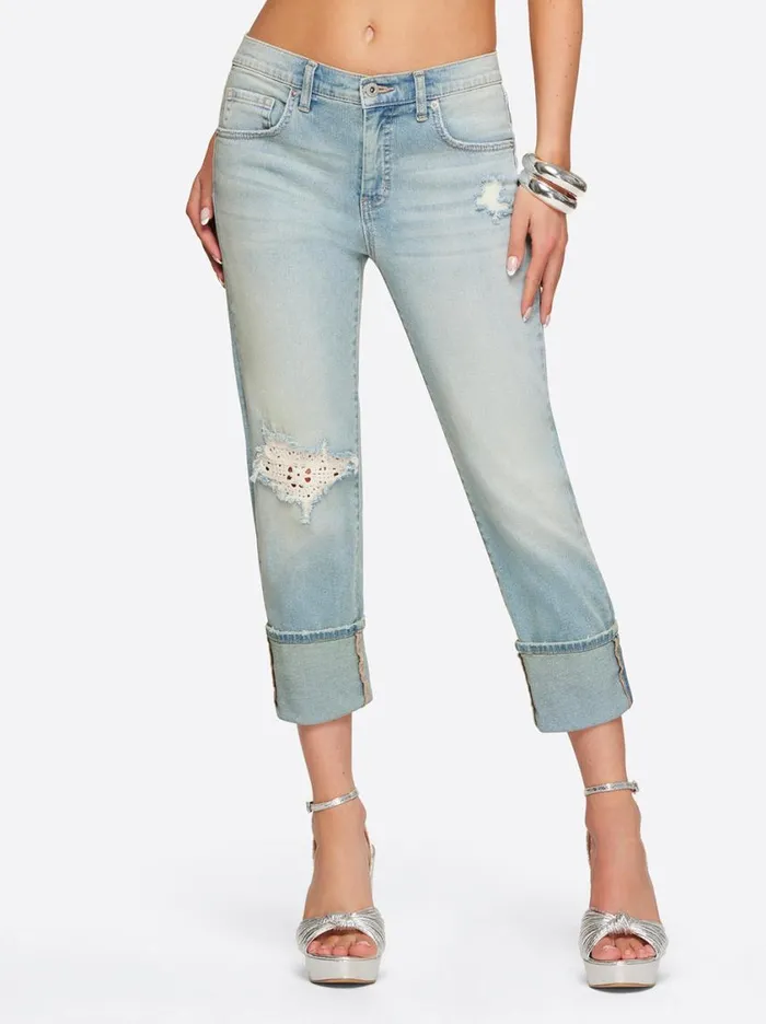 Women Bottoms Jessica Simpson Mika Best Friend Slouchy Skinny In Sightseeing