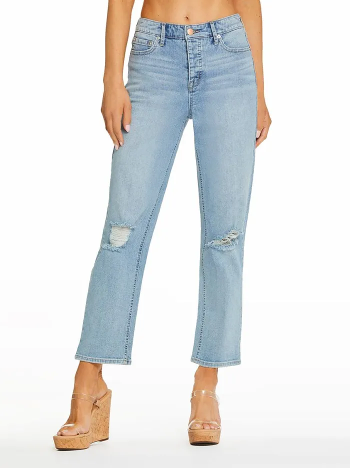 Women Bottoms Jessica Simpson Throwback Straight Jeans In Feel The Love