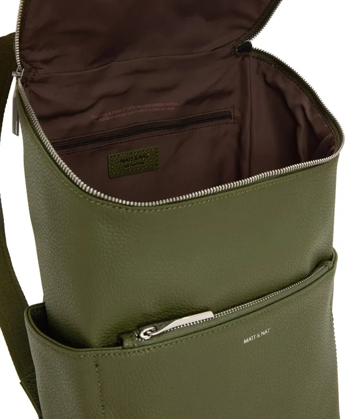 Women Brave Vegan Backpack 8211 Purity Meadow Matt and Nat Diaper Bags