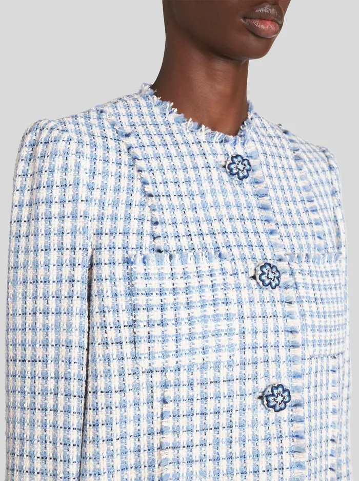 Women Check Boucl Jacket Etro Jackets