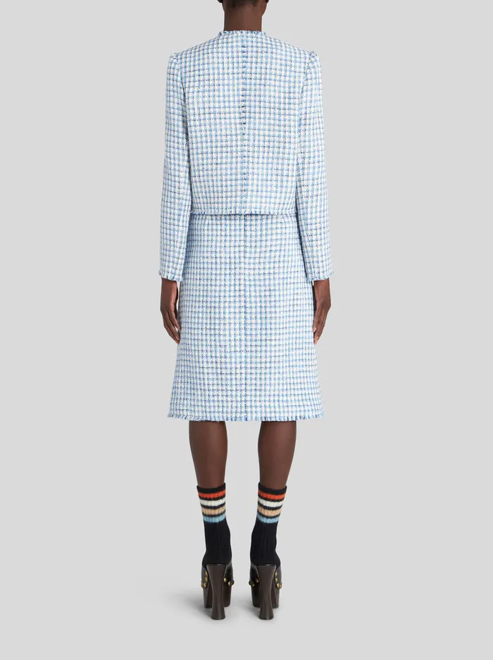Women Check Boucl Jacket Etro Jackets