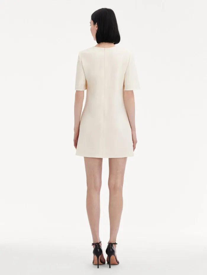 Women Chrysanthemum Shift Dress Purple Ivory Oscar De La Renta Dresses Women Chrysanthemum Shift Dress Purple Ivory Oscar De La Renta Dresses