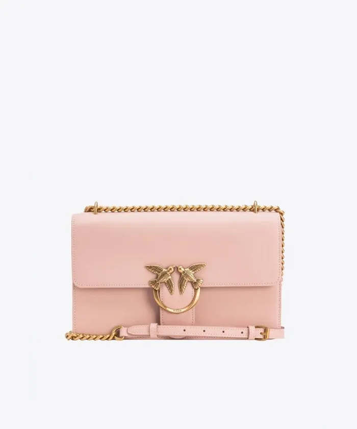 Women Crossbody Bags Pinko Classic Love Bag One Simply Pinkdusty Pinkantique Gold