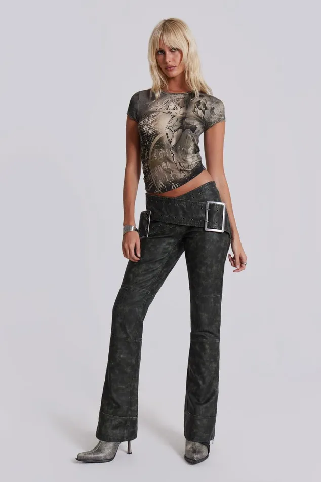 Women Dark Angel Baby Tee Jaded London Crop Tops