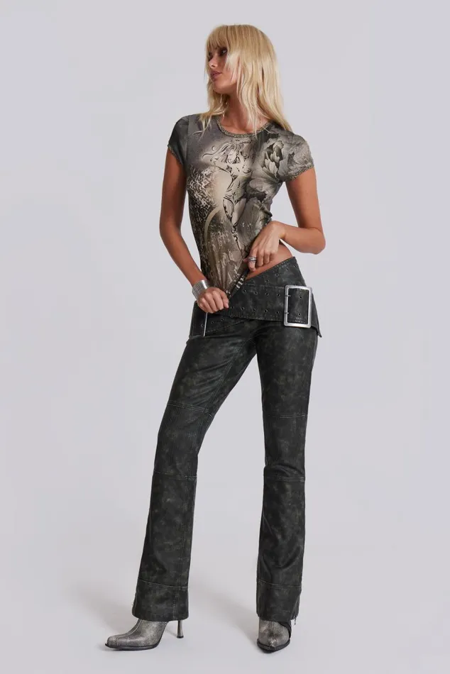 Women Dark Angel Baby Tee Jaded London Crop Tops