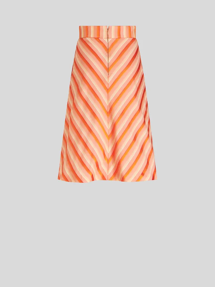 Women Degrad Striped Skirt Etro Skirts