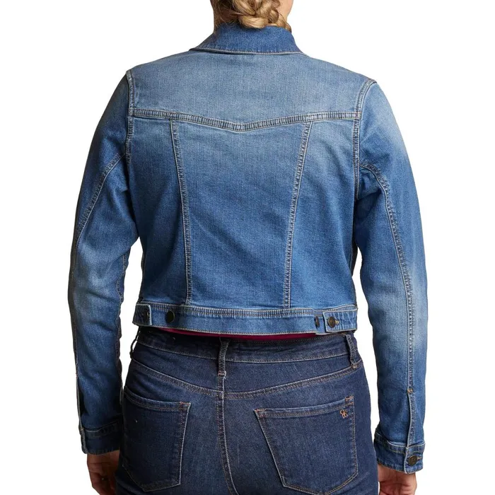 WOMEN Denim Jacket Denim Justin Boots Outerwear