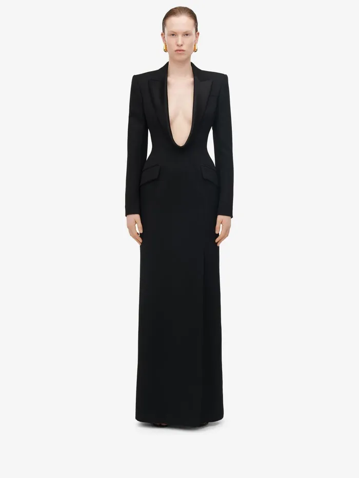 Women Dresses Alexander McQueen Long Jacket Dress Black