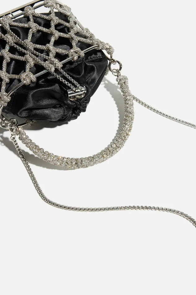 Women Dynamite Bags Gem Rope Bucket Bag Gray