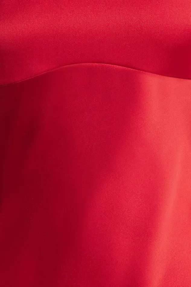 Women Dynamite Dresses and Jumpsuits Amira Satin Maxi Slip Dress Red