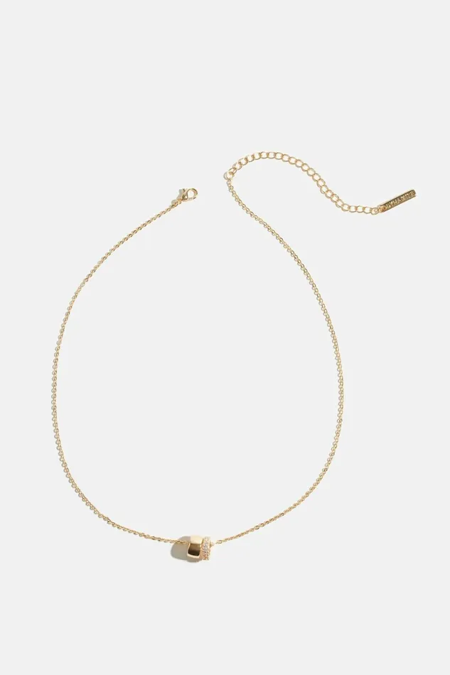 Women Dynamite Necklaces Ring Charm Necklace White