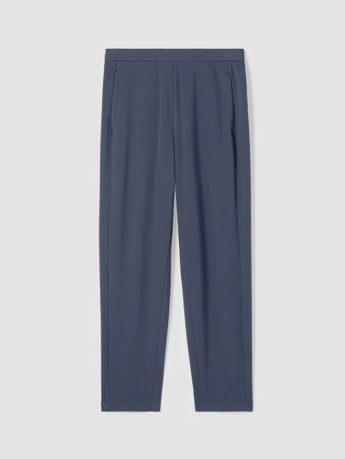 Women Eileen Fisher Pants Shorts and Jumpsuits Cozy Brushed Terry Hug Slouchy Pant Ocean