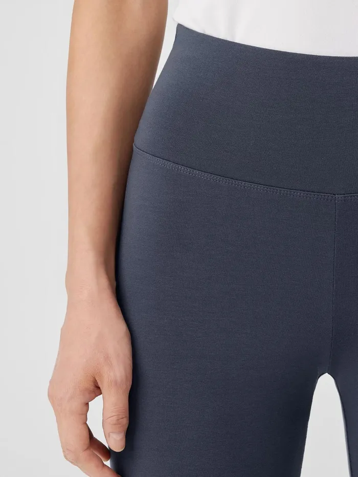 Women Eileen Fisher Pants Shorts and Jumpsuits Stretch Jersey Knit Leggings Ocean