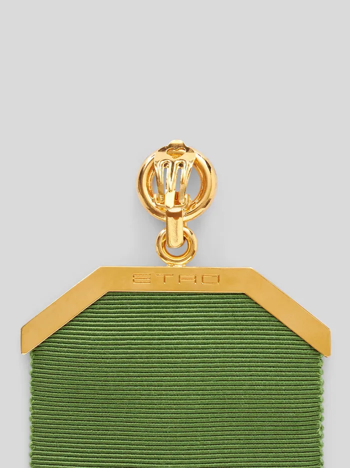 Women Embroidered Pendant Earrings Etro Fashion Jewellery