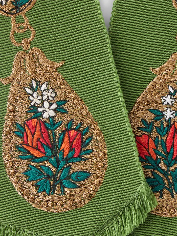 Women Embroidered Pendant Earrings Etro Fashion Jewellery
