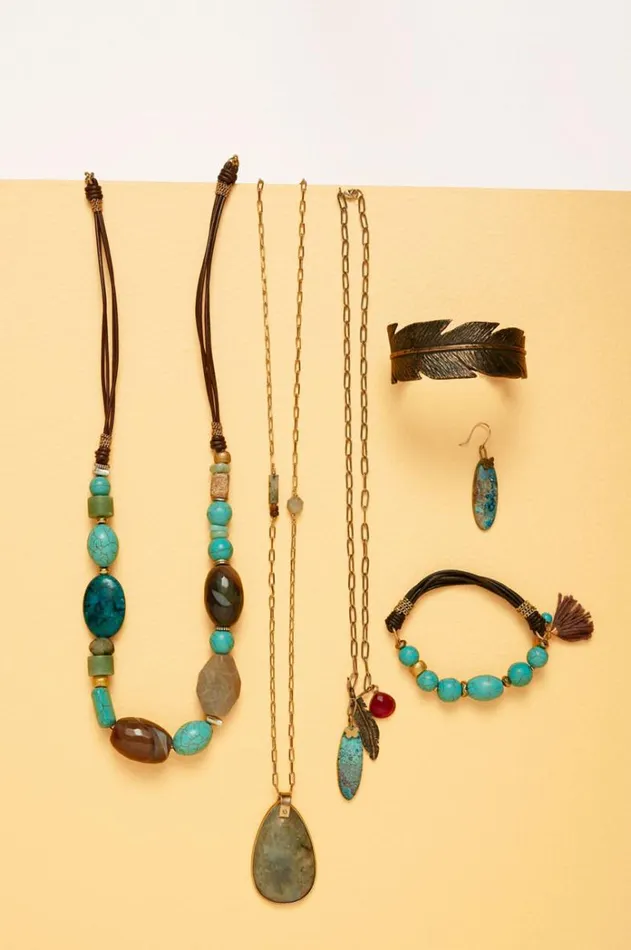 Women Feather Charm Necklace Multi Johnny Was Jewelry Women Feather Charm Necklace Multi Johnny Was Jewelry