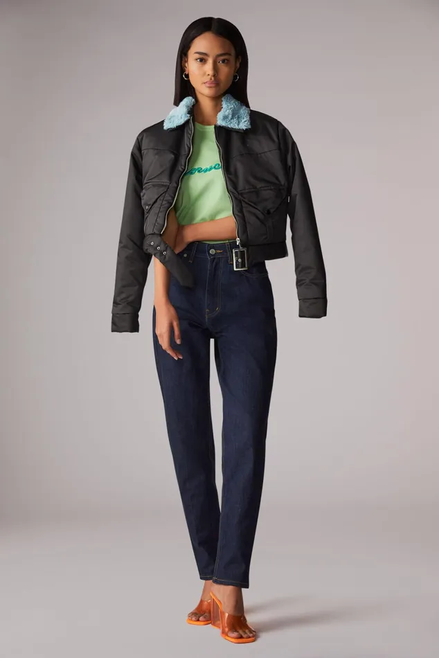 Women Fiorucci Jeans and Denim Angels Patch Tara Jeans Salt And Pepper