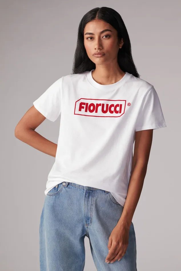 Women Fiorucci TShirts and Tops Logo TShirt White Women Fiorucci TShirts and Tops Logo TShirt White