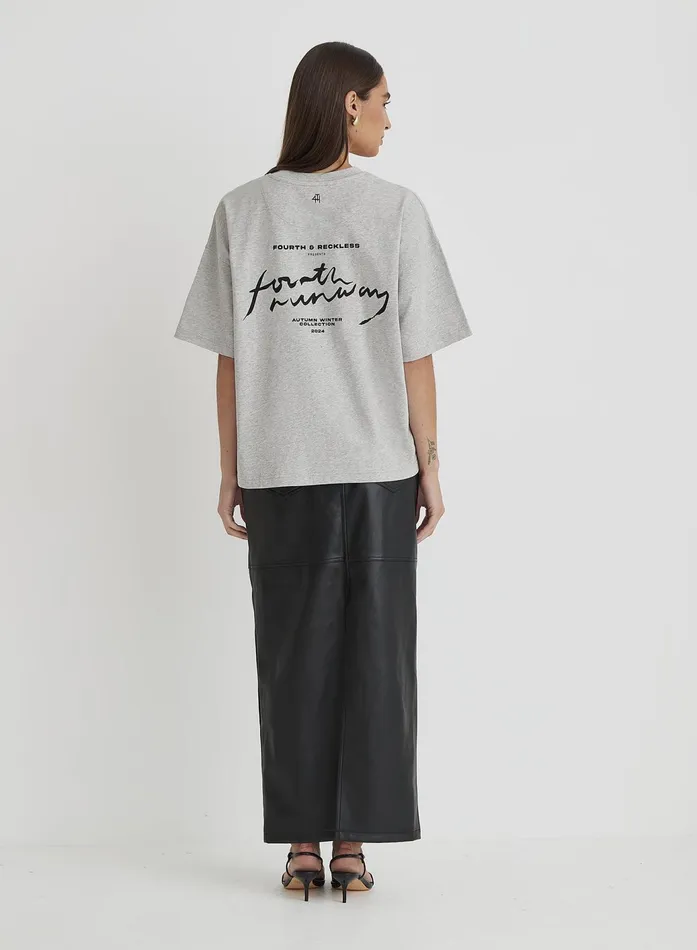 Women Grey Fourth Runway TShirt Kate 4th and Reckless Athleisure